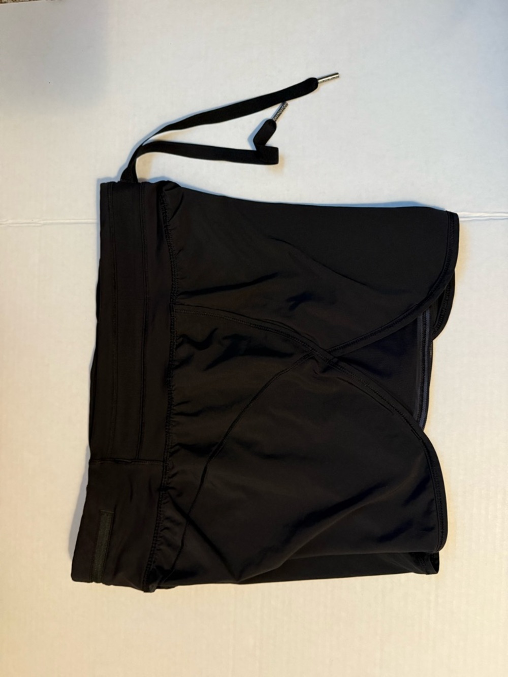 Lululemon Black 4" Shorts with front tie 8 - Picture 3 of 8